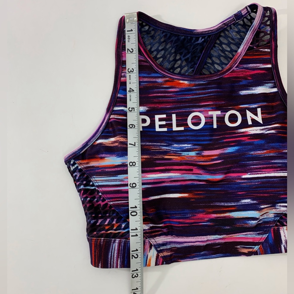 Peloton X WITH Melody Printed High Neck Sports Bra Sz S - Picture 14 of 14